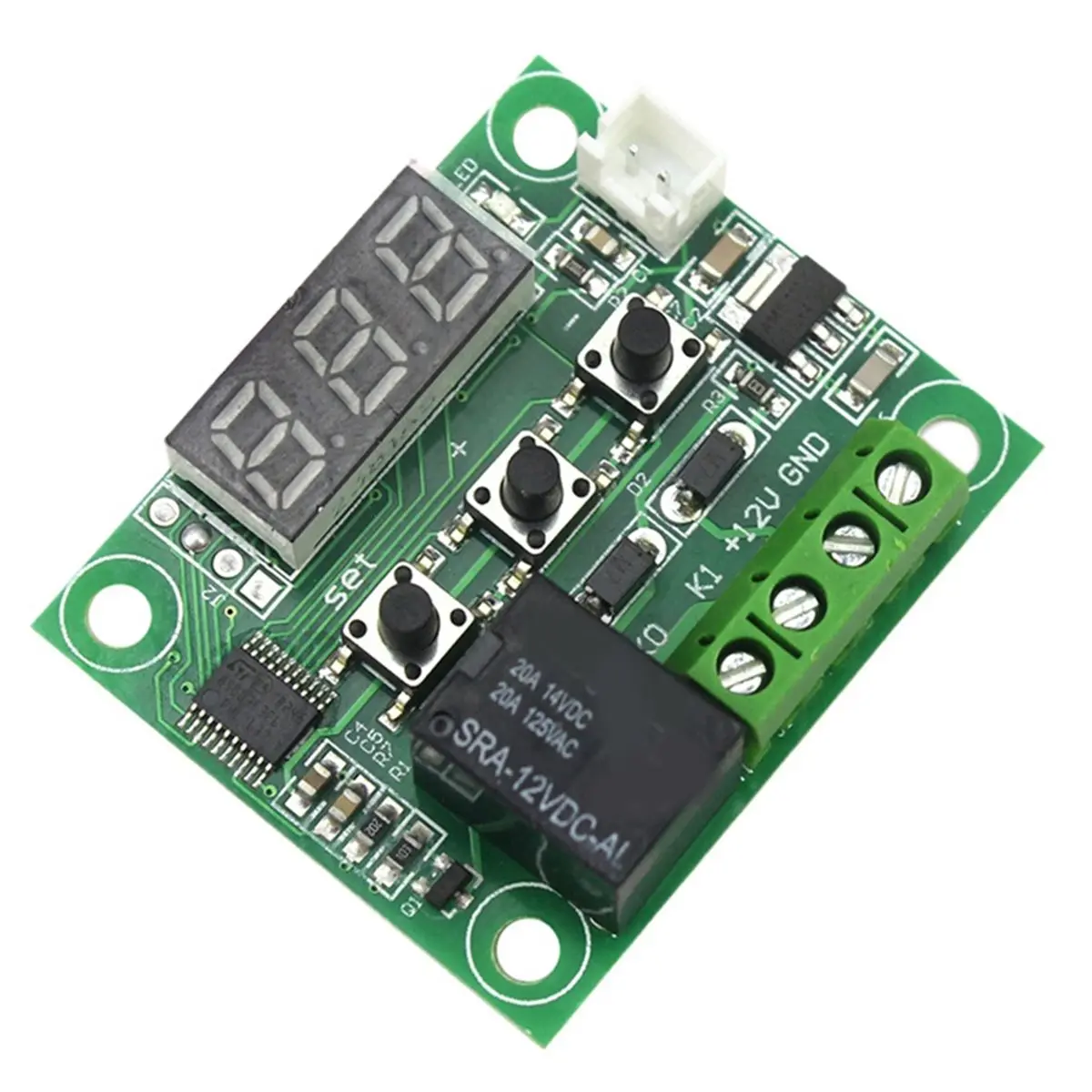 New Electronics 5Pcs W1209 Heat Cool Digital Thermostat Temperature Controller Miniature Thermostat Temperature Control Switch P