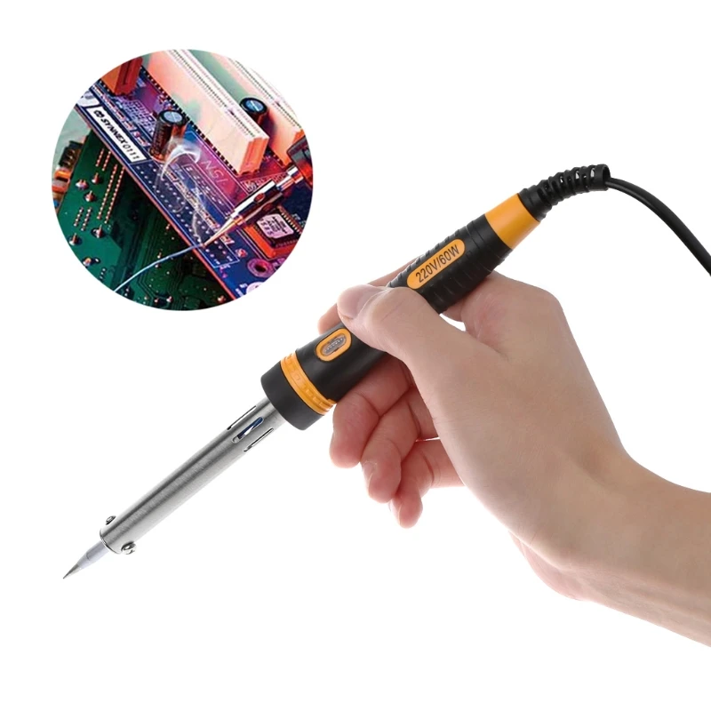 60W 220V Điện Mỏ Hàn Cao Cấp Làm Nóng Dụng Cụ Sắt Nóng Hàn Thả Con Tàu