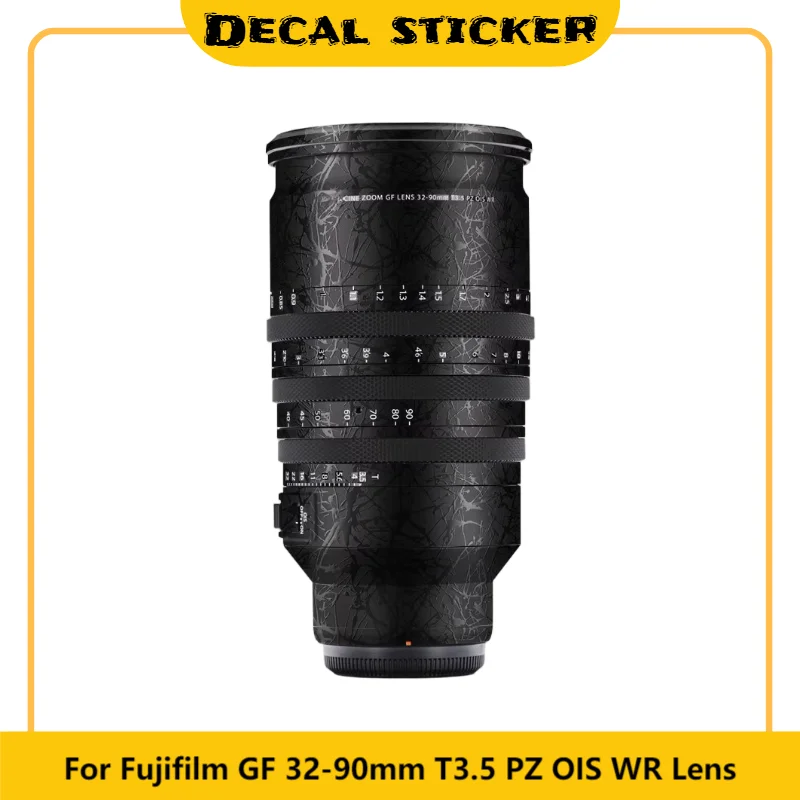 

Защитная виниловая пленка-наклейка для объектива Fujifilm GF 32-90mm T3.5 PZ OIS WR, защитное покрытие для корпуса объектива 32 90