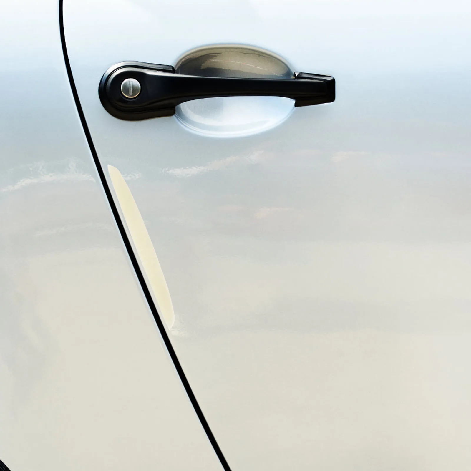 4pcs Car Door Anti-Collision Strip Durable PVC Edge Guard Protective Strips Vehicle Door Ding Scratch Protector