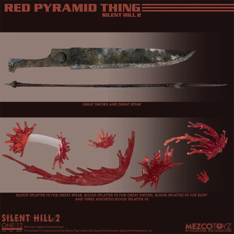 โมเดลสะสม MEZCO ONE:12 Silent Hill 2 Red Pyramid Thing ของแท้ 100% สำหรับตกแต่ง