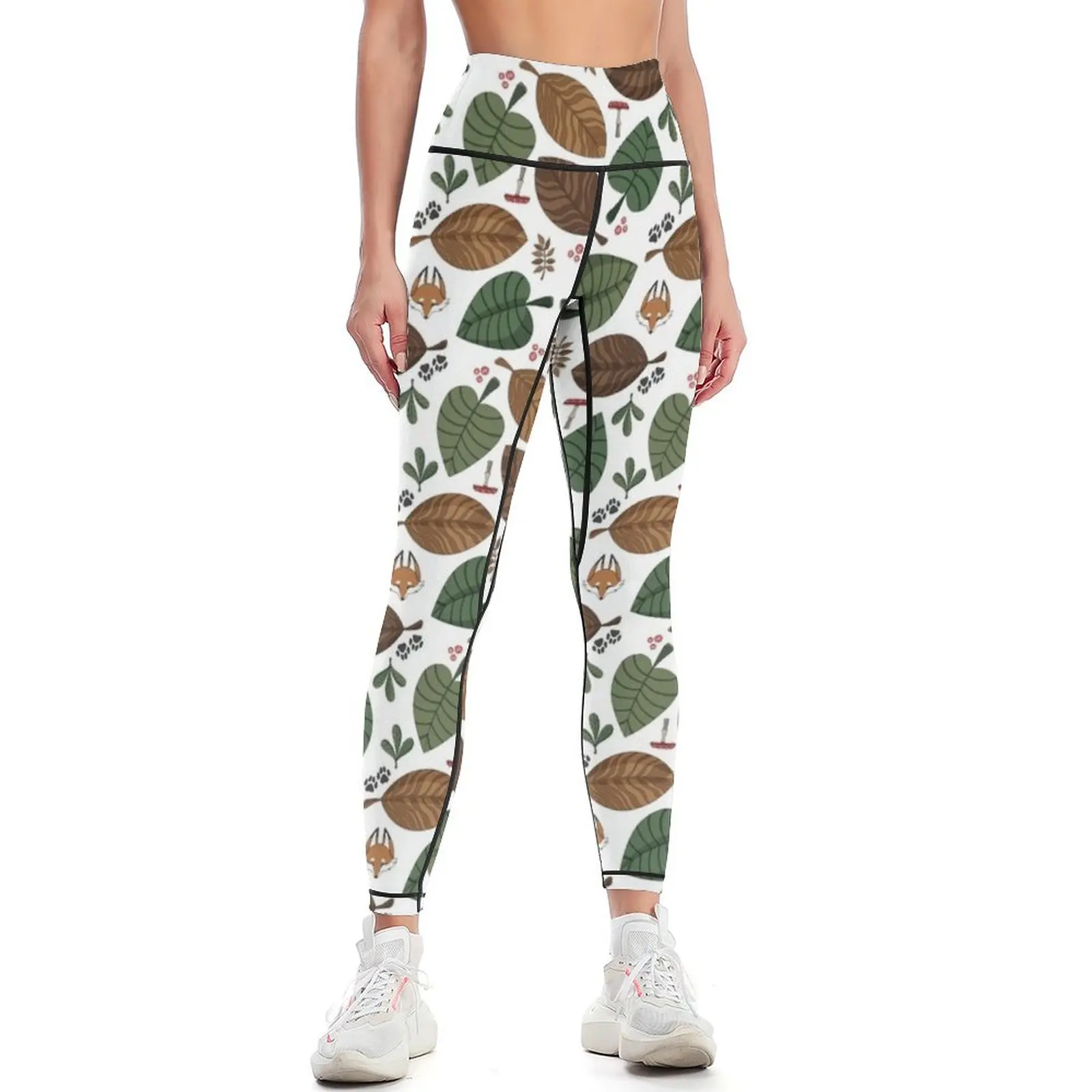 

Autumn Forest Leggings Women's trousers sport legging gym pants push up legging Womens Leggings