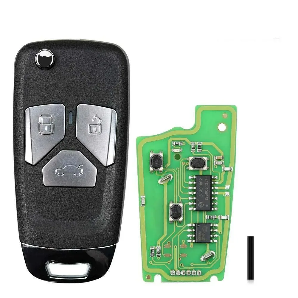 Xhorse-Universal VVDI مفتاح بعيد ، مفتاح سلك لأودي ، أداة مفتاح صغيرة ، VVDI2 ، xkoo02en ، 3 ، 4 أزرار ، 1 قطعة