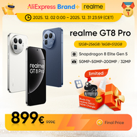 realme GT 8 Pro Global Version 5G Smartphone Snapdragon 8 Elite Gen 5 CPU 200MP Ultra Clarity Telephoto Camera 7000mAh Battery 120W Ultra Charge