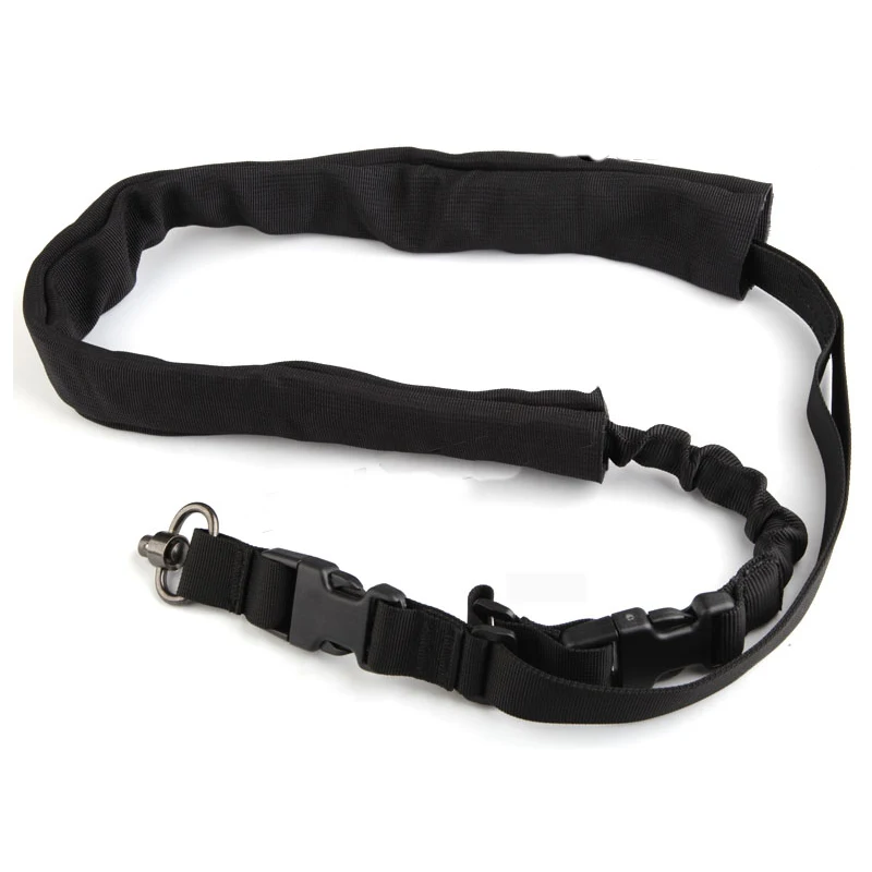 Emersongear Tactical Single Bungee One Point Gun Sling BK Shoulder Strap Single Side Stretch Cord Belt Rope Nylon Hunting Combat