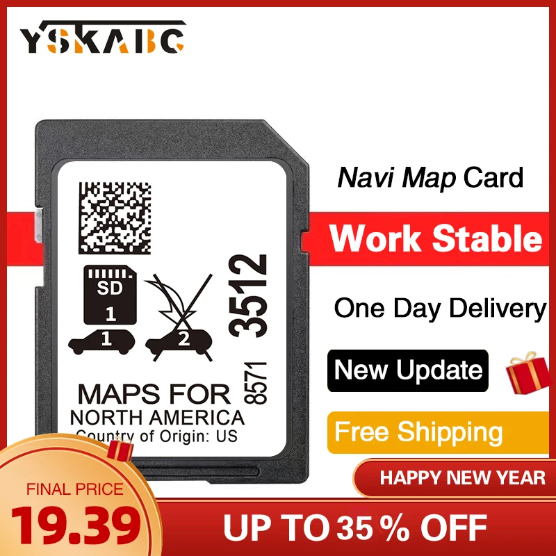 

Update Maps Canada USA Mexico 8571-3512 Sat Nav SD Card for GM Chevrolet Equinox Malibu Silverado Traverse Tahoe GPS Navigation