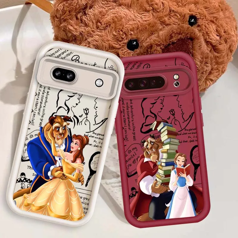 

Disney Beauty and the Beast For Google Pixel 9 8A 8 7 7A Pro XL 5G Eye Ladder Soft TPU Shockproof Cover