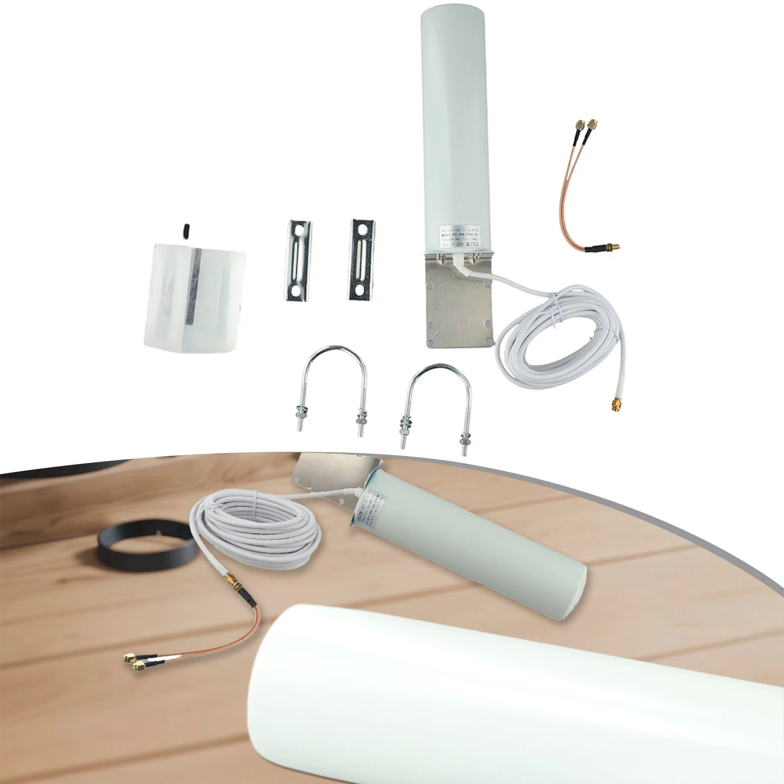 عدة 12dBi هوائي 1 Set 23X6.5X6.5CM ثابت الحائط الهيليوم هوت سبوت مينر مكاسب عالية استبدال في الهواء الطلق