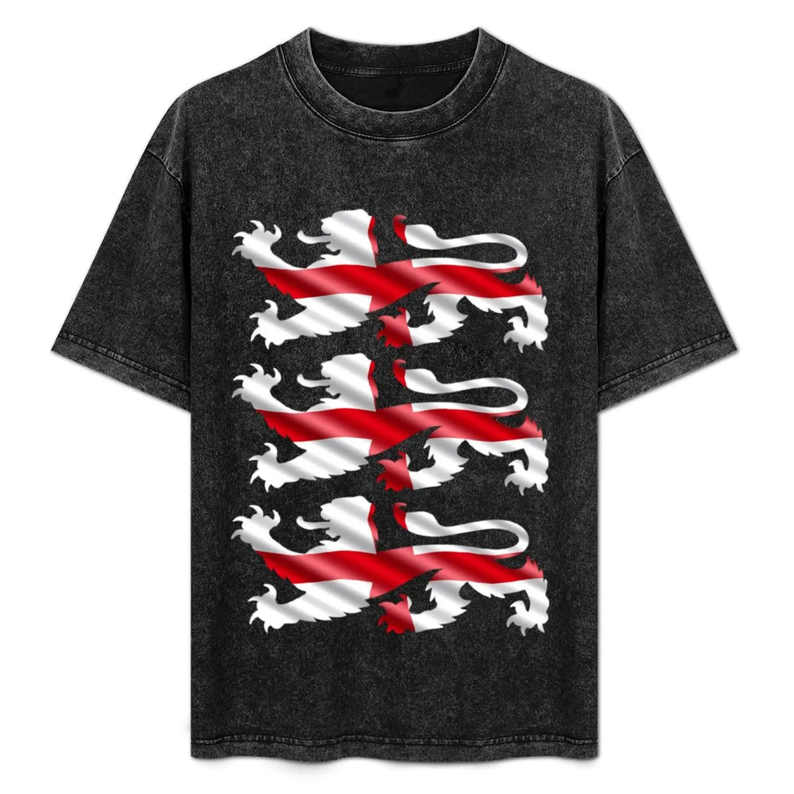 

England Football Patriotic English Lions Soccer Crest Flag T-Shirt Quick Dry Fishing T-Shirt