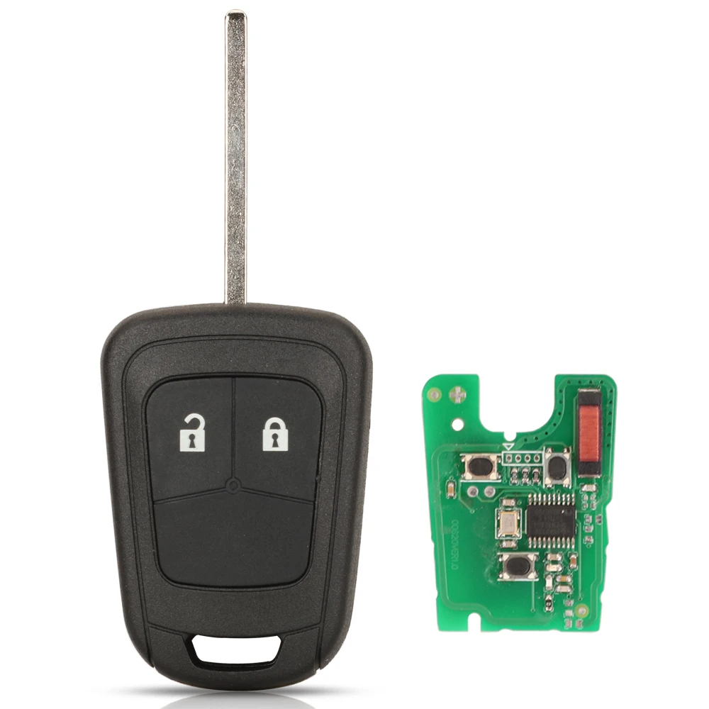 jingyuqin 2/3 Buttons Remote Car Key For Chevrolet Camaro Sonic Cruze Malibu Volt Spark Equinox 315/433Mhz ID46/PCF7937 Chip