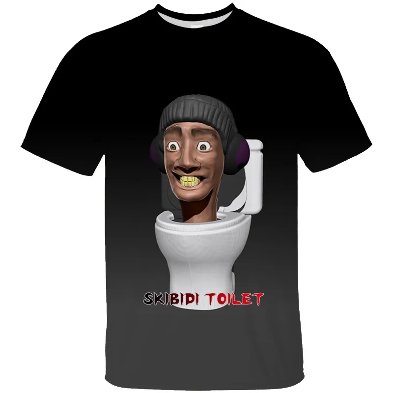 Neue Skibidi Toilette 3d gedruckt T-Shirt Mode O-Ausschnitt T-Shirt Jungen Mädchen Kurzarm Unisex Casual Tops Skibidi Toilette T-Shirt