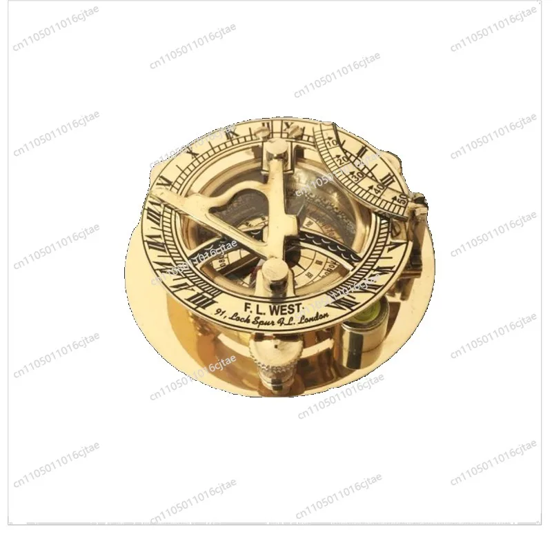 For Reflow Pure Copper Products Sundial Ornament Compass