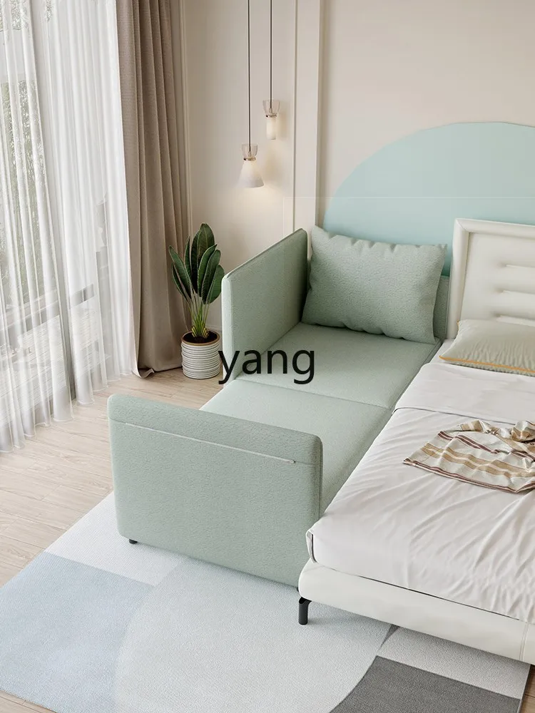 Yjq Multi-Functional Sofa Dual-Use Children's Widened Stitching Bedside Boy Anti-Collision Big Bed