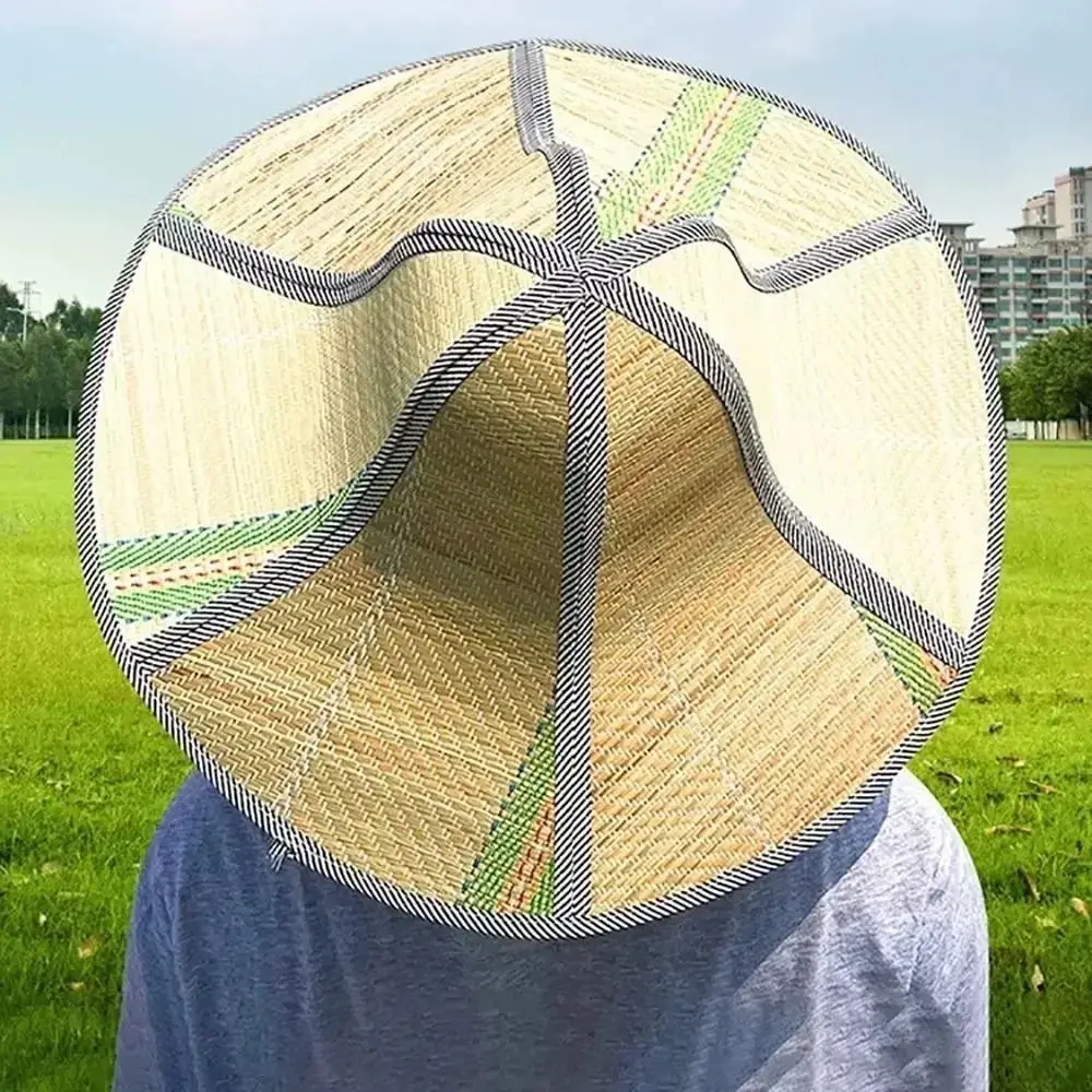 

2Pcs Double-sided Foldable Straw Sun Hat Breathable Portable Fishing Sunshade Caps Lightweight Fashion UV Protection Hat