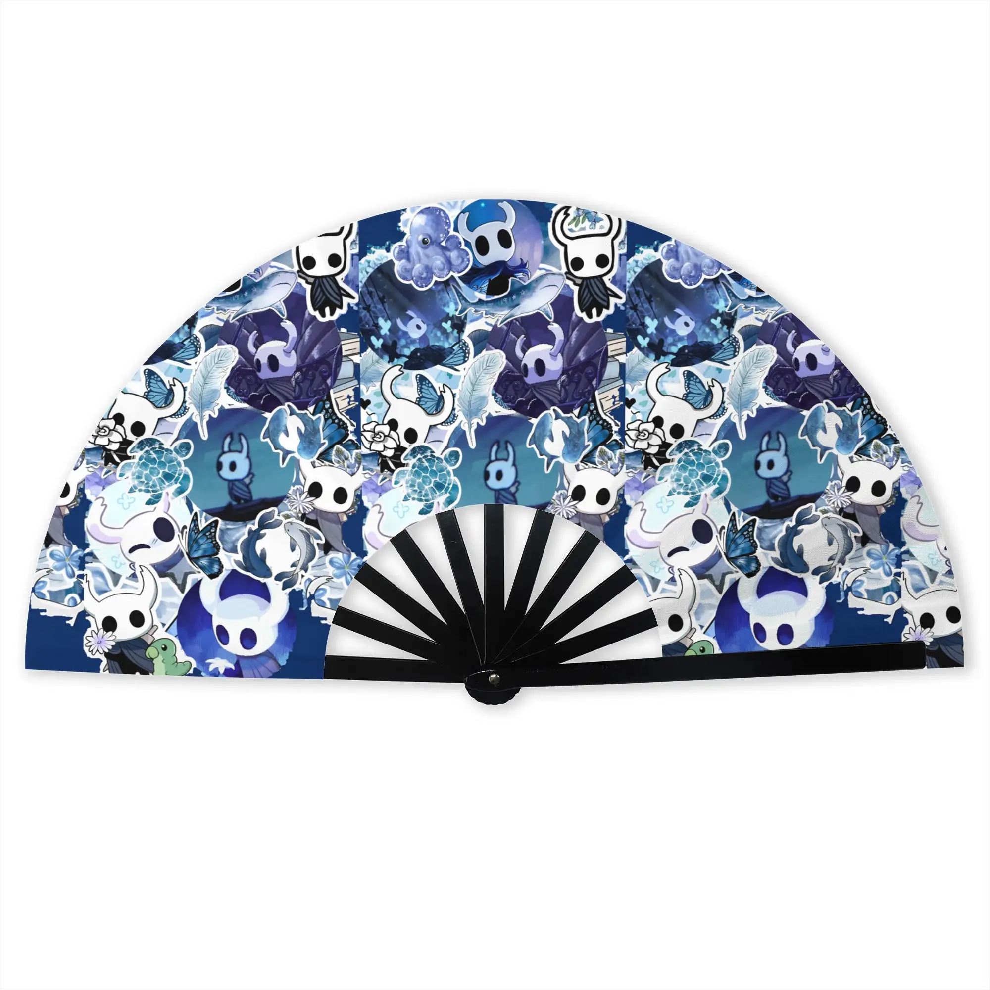 Custom S-Silksonges Cartoon Game Hand Fan Promotional Gift Wedding Movie Durable Folding Fans Novelty Bulk Pack Fan