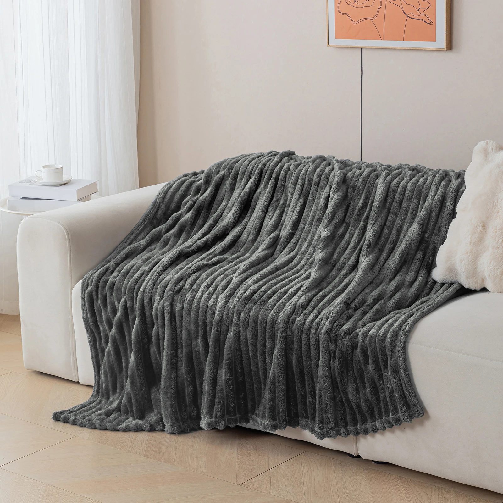 1 dicke und warme Flanelldecke, eine bequeme und warme Decke für Schlafzimmer, geeignet für Sofas, Betten und saisonale Geschenke – Detail 23