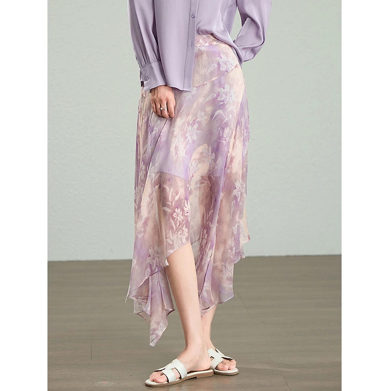 

Новое поступление, летние женские повседневные романтические юбки-русалка с цветочным принтом, удобные мягкие юбки до середины икры хорошего качества Y132