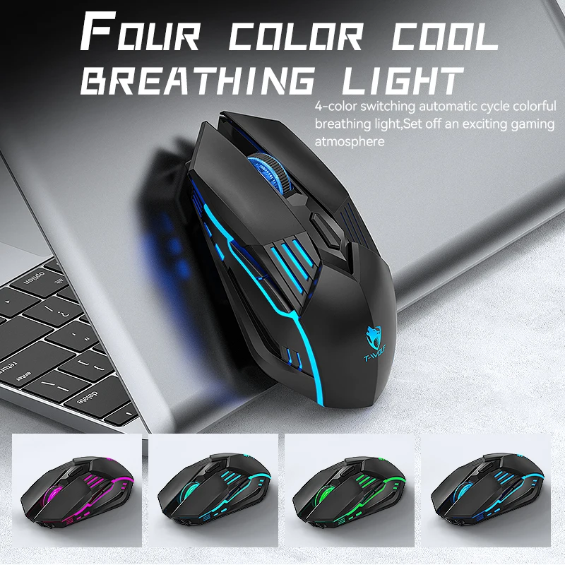 Gaming Computer Office Accessories Laptop Laser USB Cable+Bluetooth+2.4G Mouse RGB Backlight Wheel Ergonomic 3 DPI Adjustable