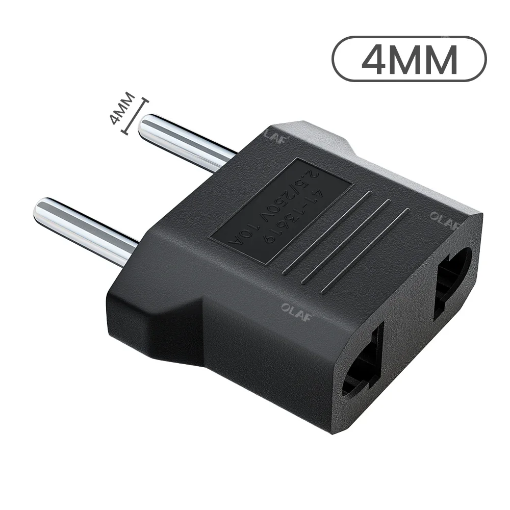 

elough 1-20pcs Electrical Socket Plugs Adapters US to EU Plug Power Travel Converter American China KR To Europe Plug Adapter