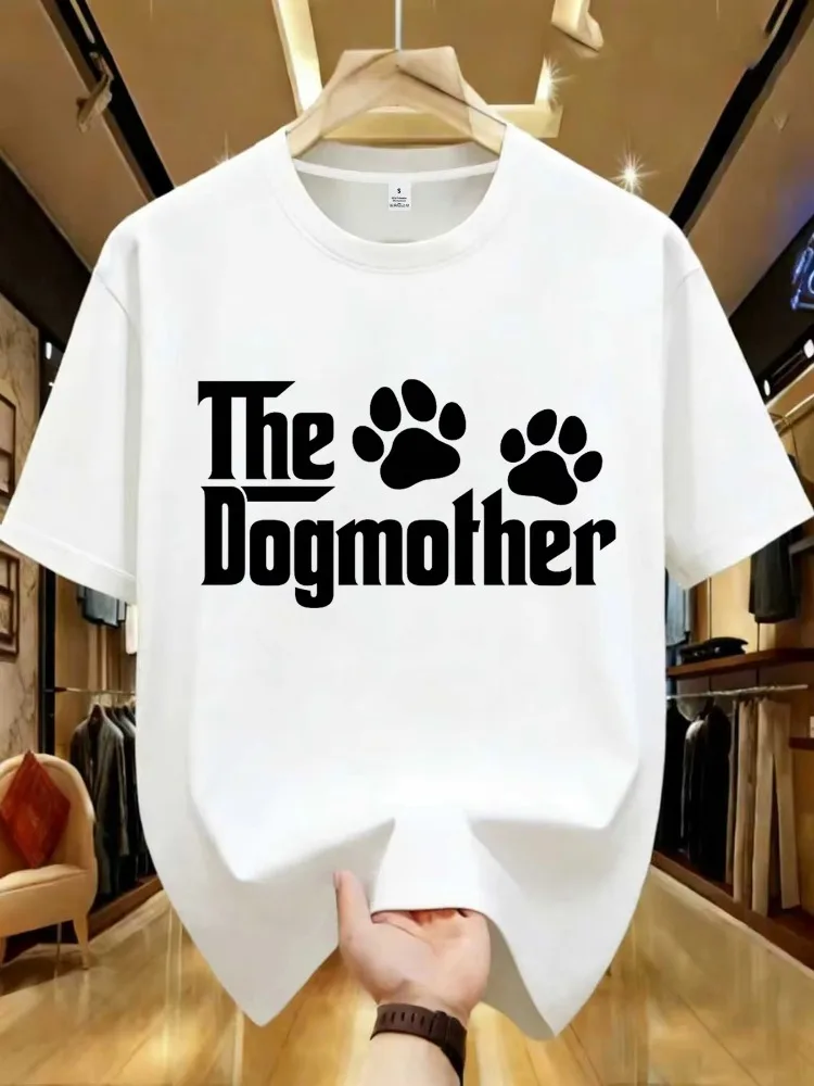 The Dog Father Funny Design T-shirts for Men Dad Dad Fathers Day Tshirts Short Sleeve Clothes Dog Pet Lover Shirts Papa Tops