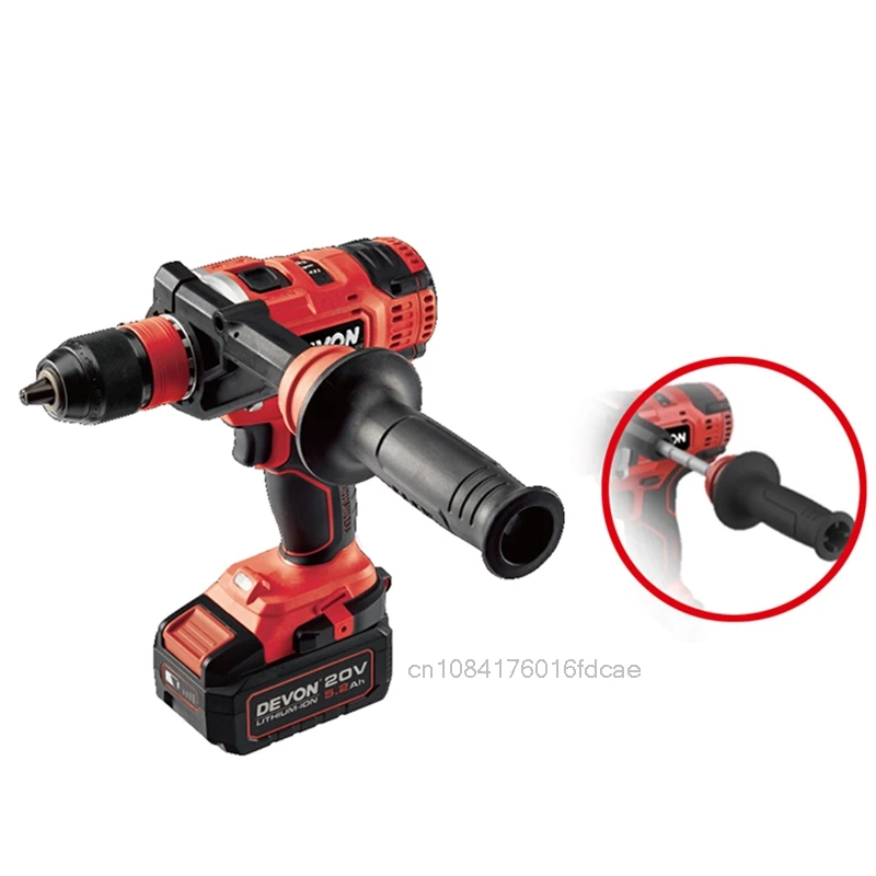 DEVON 5289 مفك كهربائي لاسلكي الحفر الصناعية الصف 20 فولت ماكس 120Nm 4200 دورة في الدقيقة 4 سرعة قابل للتعديل بطارية مرنة عالمية