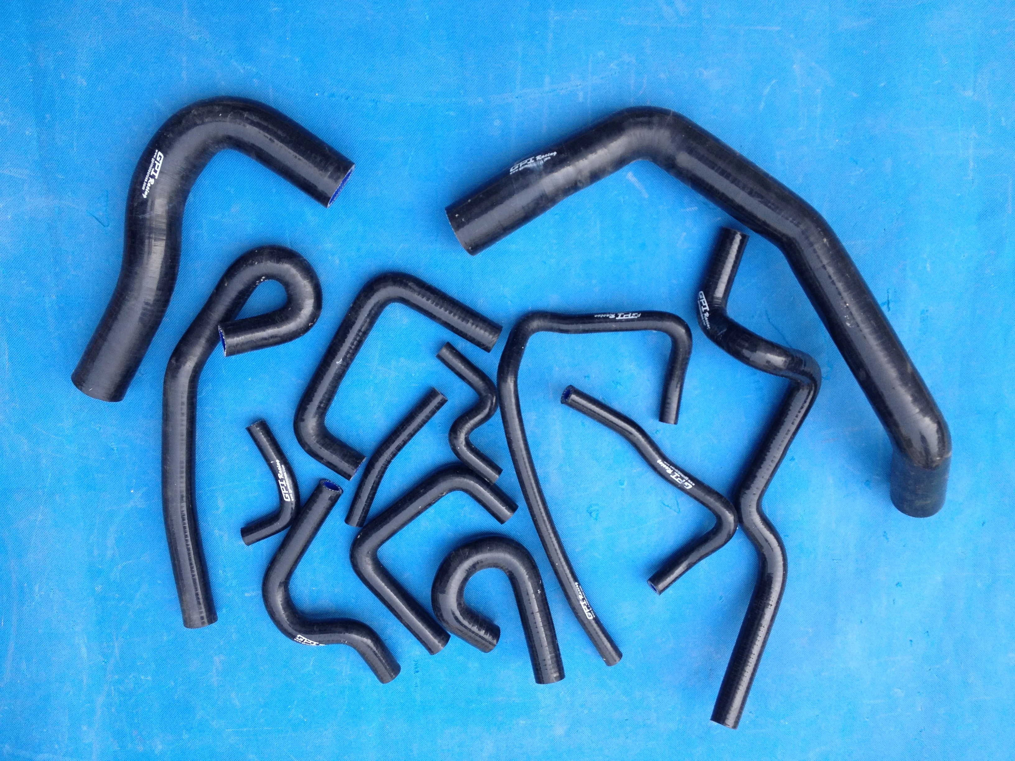 For 1993-1998 Nissan Skyline ECR33 R33 GTS-25T GTS-4 RB25DET Silicone Radiator Hose Pipe Tube Kit 1994 1995 1996 1997