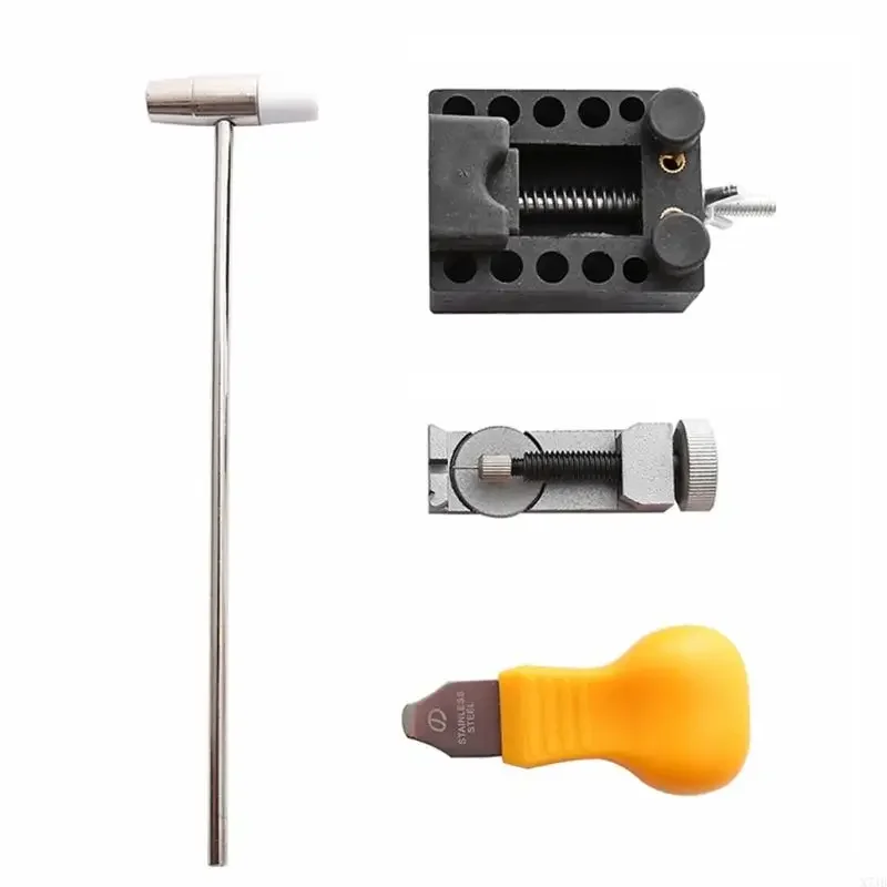 X7JB 130PCS مجموعة أدوات إصلاح مجموعة أدوات الساعة المزيل على مدار الساعة