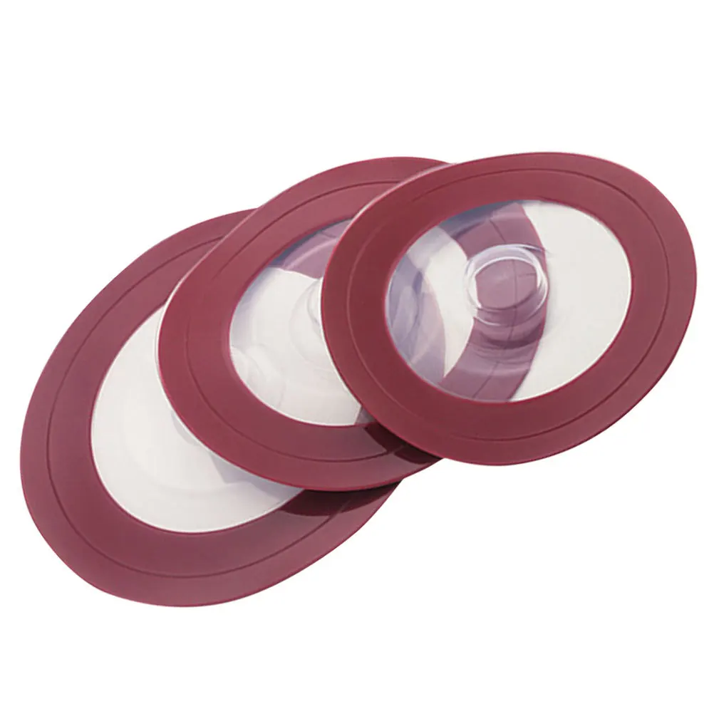 

3pcs Reusable Silicone Lid Silicone Stretch Lids For Bowls Pots Pans Microwave Food Storage Covers Airtight Leakproof