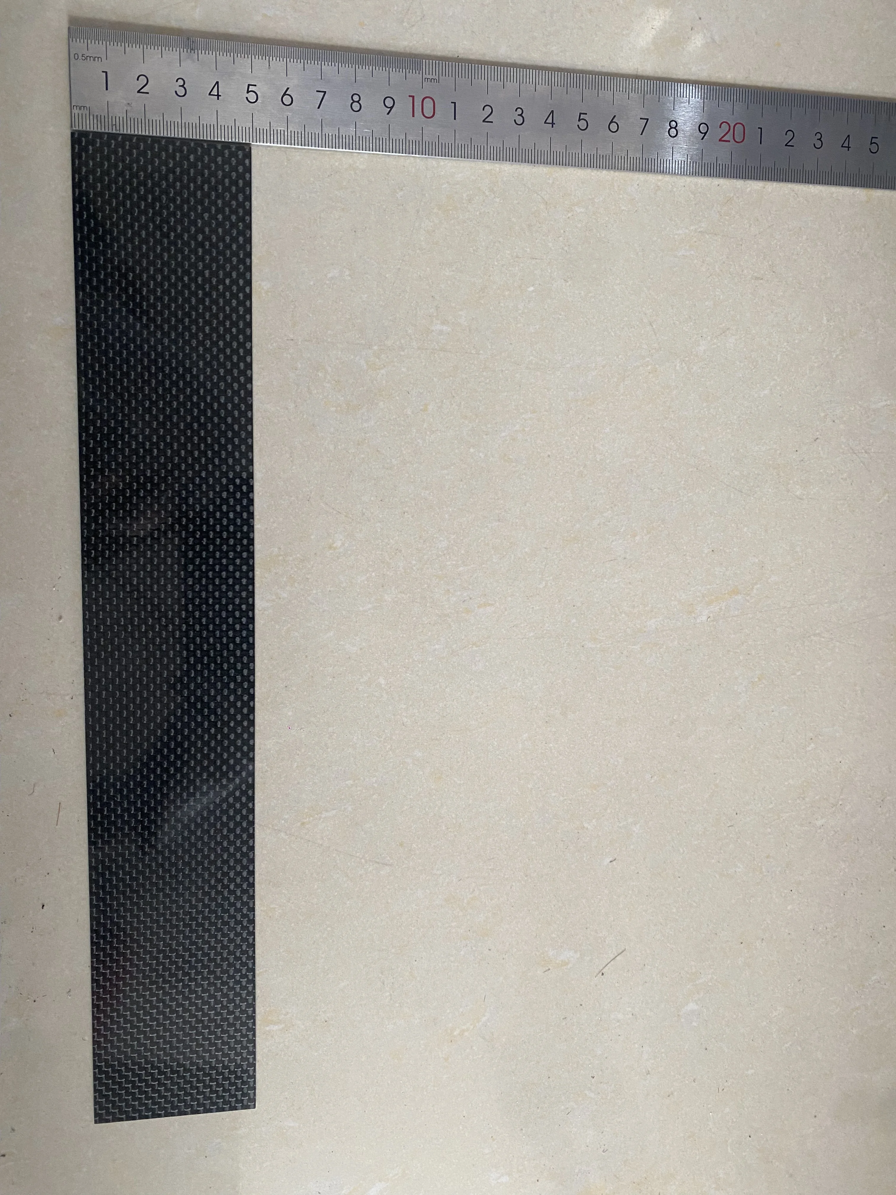 1Pcs 3K High Hardness Carbon Fiber Sheet 300x50mm 100% Pure Carbon Panel Anti-UV 0.5mm-5mm Thick Carbon Fiber Model Material