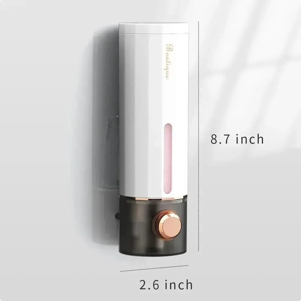 Non-Perforating Soap Dispenser Hand Sanitizer Wall Hanger Press Dispenser Home Hotel Shower Gel Shampoo Box Wall Mount image 6