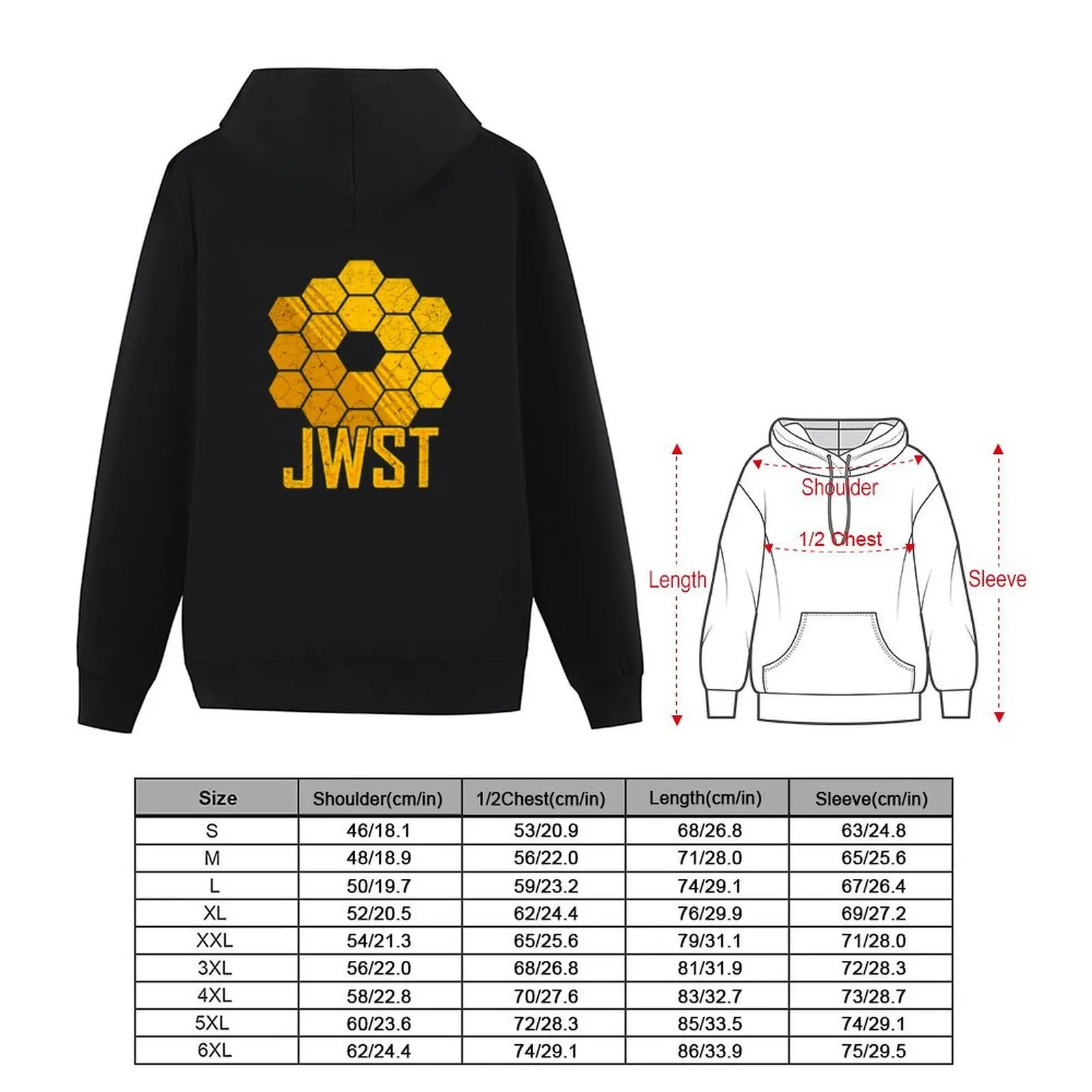جيمس ويب تلسكوب الفضاء JWST هوديي مقنعين قميص الرجال ملابس الخريف الكورية نمط الملابس الرجال قميص العرق الخريف هوديي