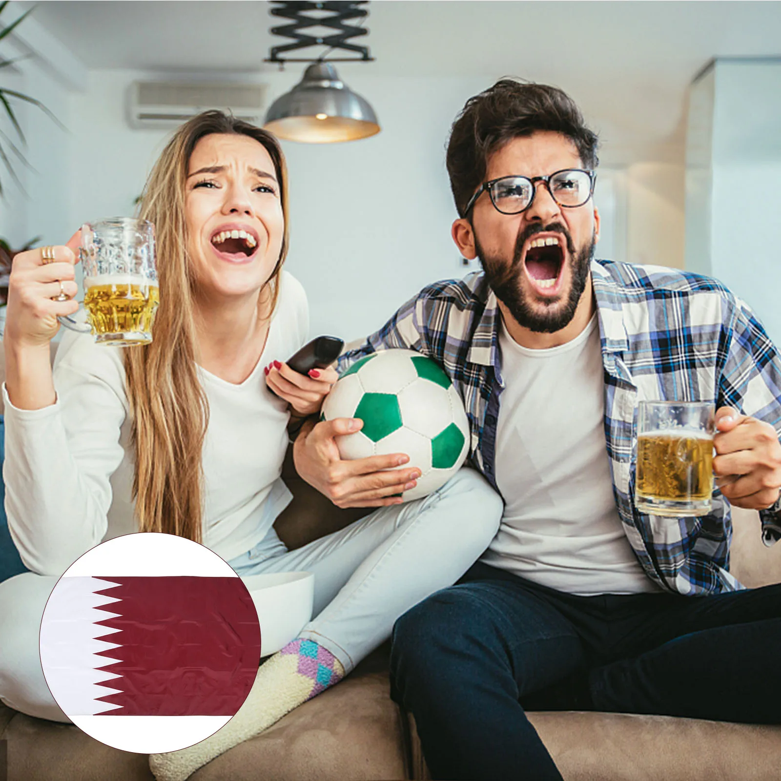 

90X150Cm For Decoration Garden Qatar Office Qatar Hanging Display 90X150Cm Nation Polyester National Decor Flag Flag