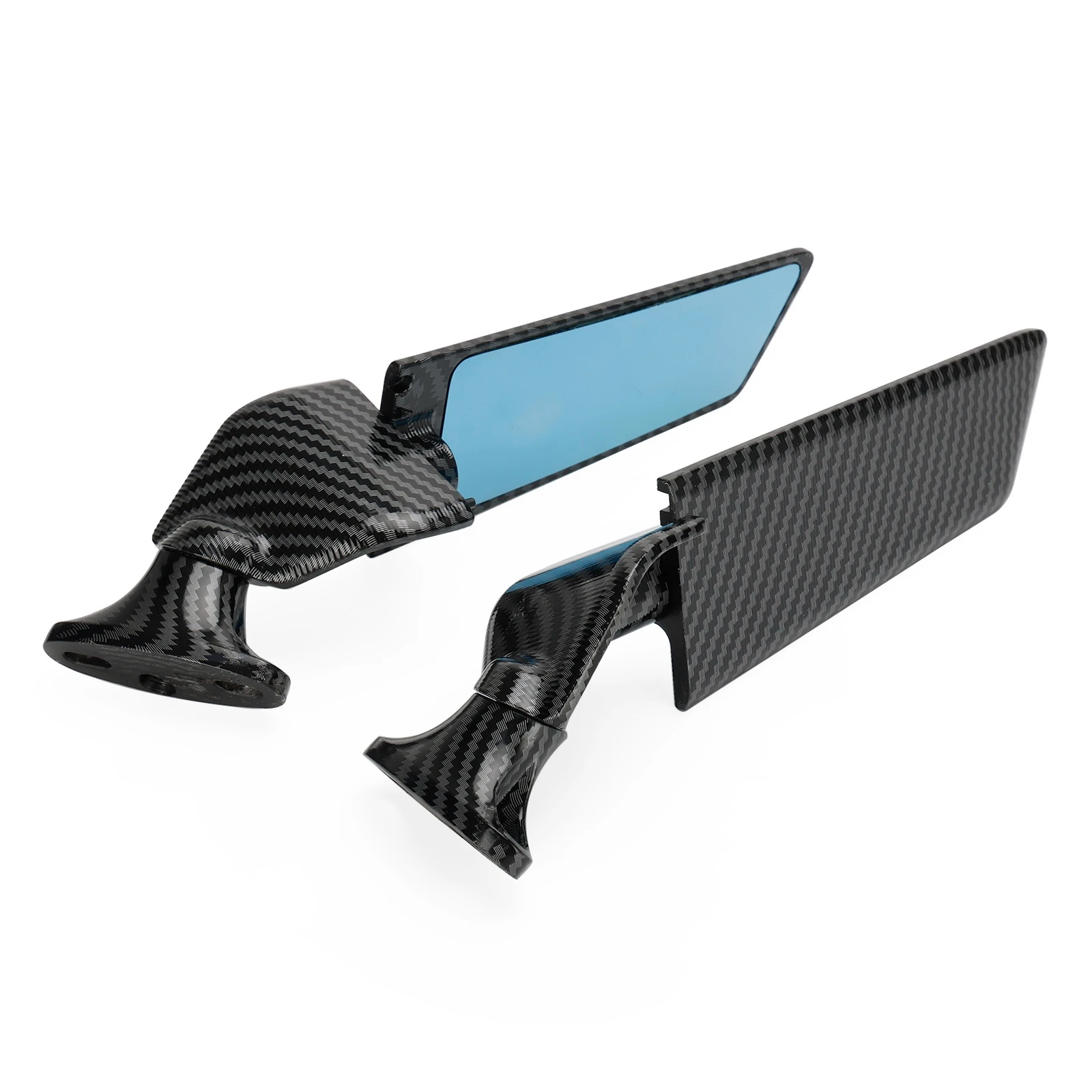 Areyourshop Wing Fin Spoiler Side Rearview Mirrors for Honda CBR300R CBR500R 2013-2023