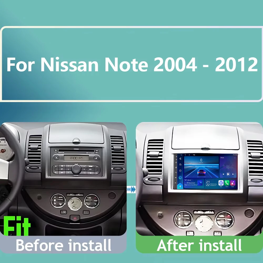 

For Nissan Note 2004 2005 2006 2007 2008 - 2012 GPS Navigation Video Car Radio GPS Automotive Multimedia Car Monitor No 2din DVD