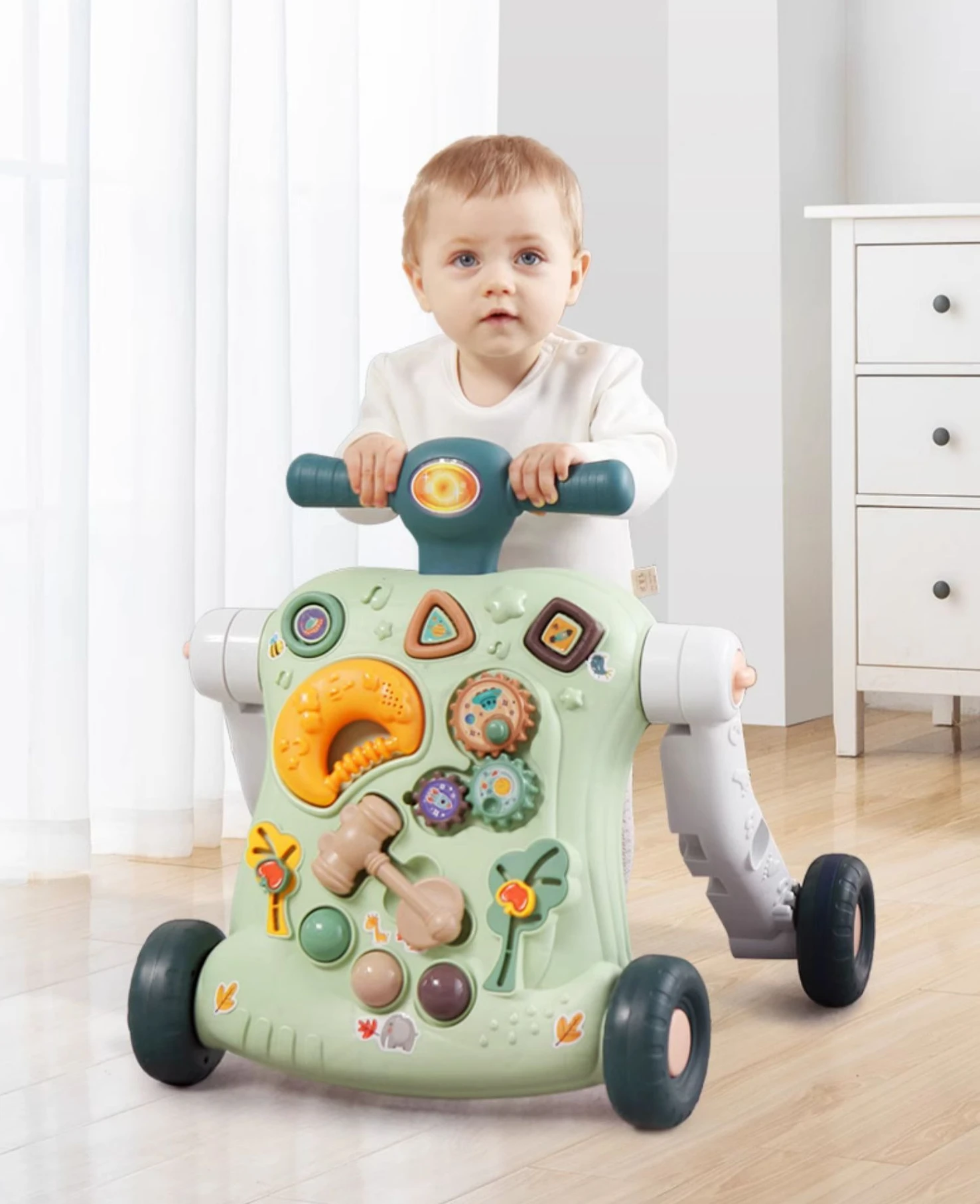 Children\'s strollers, 1-year-old babies learn to walk, toy cars to prevent rollover