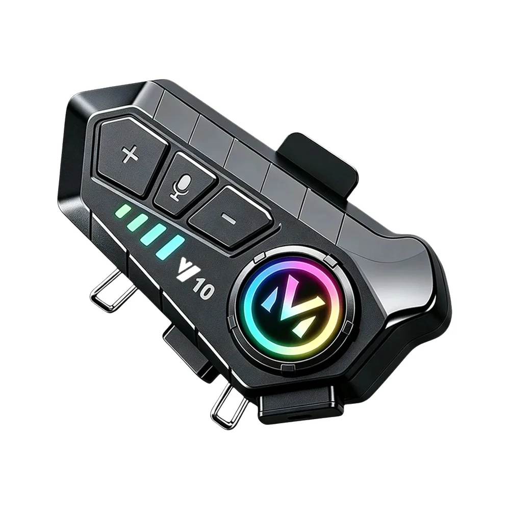 Bezprzewodowy zestaw słuchawkowy Bluetooth do kasku motocyklowego, słuchawki stereo z mikrofonem, do użytku na zewnątrz, podczas jazdy na rowerze, do słuchania muzyki, bez funkcji komunikacji. — 2