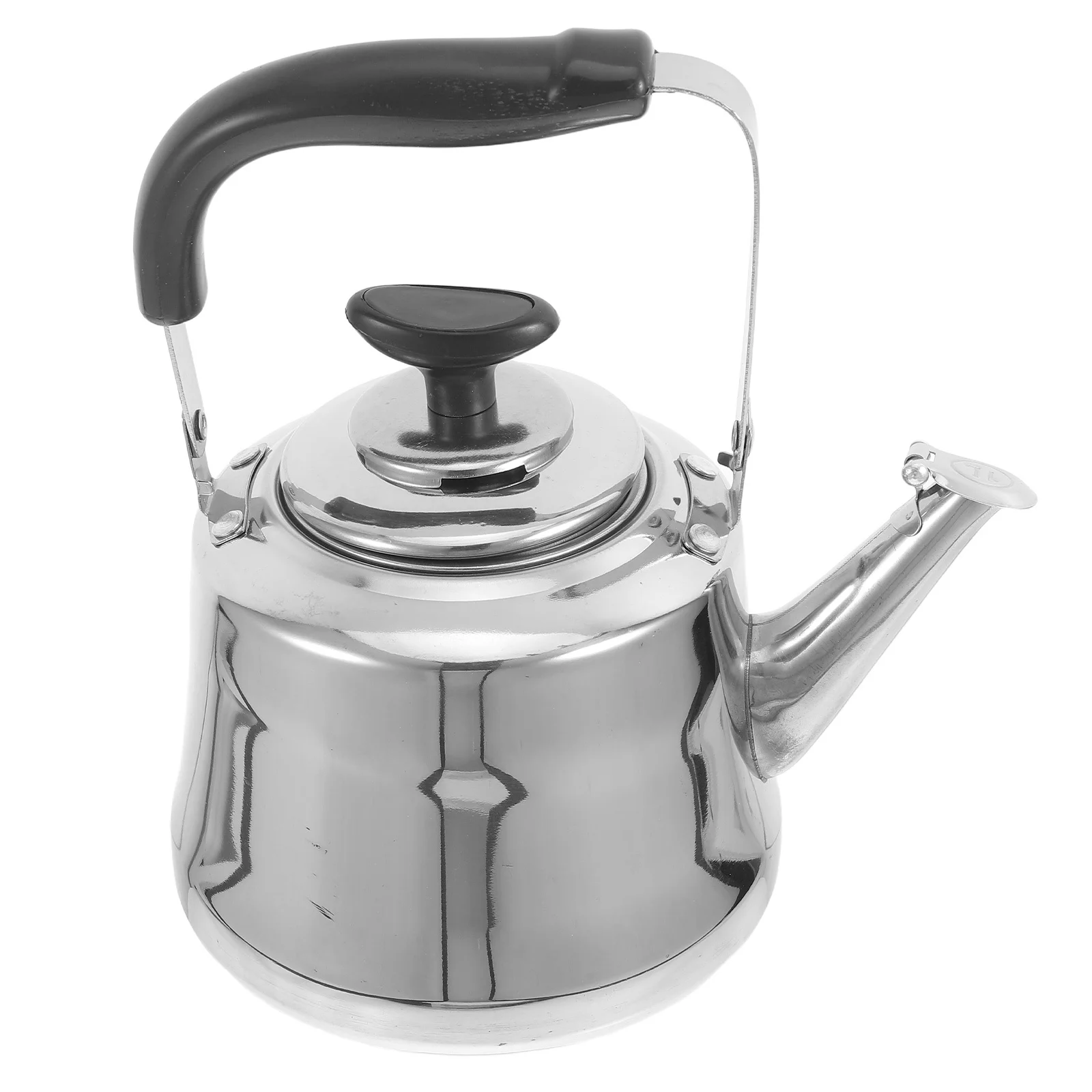 

Whistling Tea Kettle Stainless Steel Stove Top Water Boiling Pot Auto-Sounding Kitchen Gadget For Home Camping Use