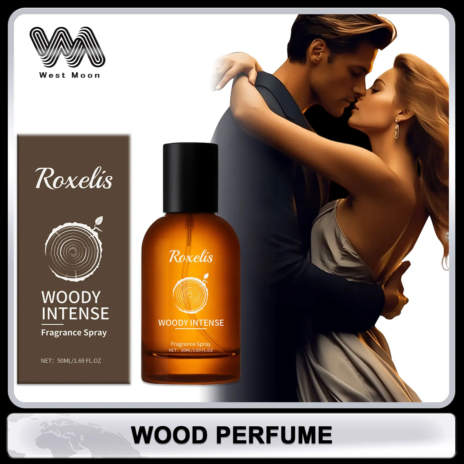 Wood Scent Perfume Add on Charms Long Lasting Fragrance Attract Women Confidence Boost Keep Fresh Body Perfume Spray Deodorant