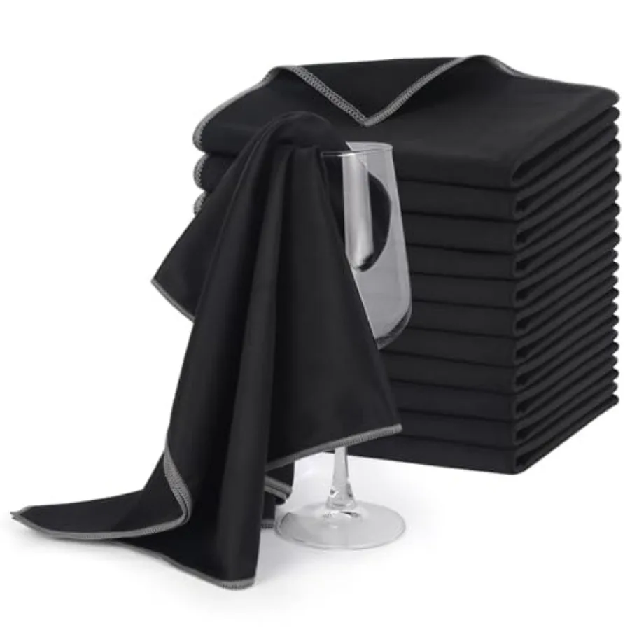 

Салфетки из микрофибры для полировки стекла, большие, толстые, безворсовые, для сушки винных бокалов, посуды, нержавеющей стали и бытовой техники