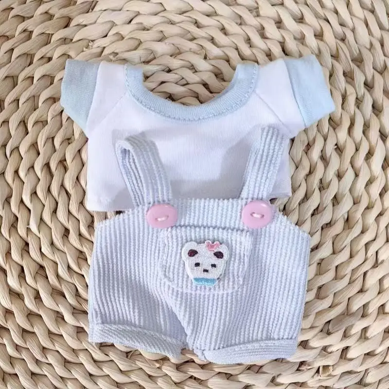 Puppenkleidung, Outfit-Zubehör für 15–17 cm große Ropa Labubu und 10 cm große Baumwollpuppe, Zitronenhase, süßes Katzen-Outfit, Kleidung