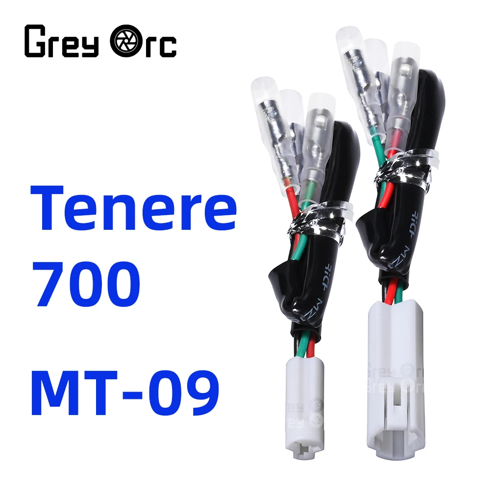 For YAMAHA YZF-R1 YZF-R3 YZF-R6 Tracer 700 XSR700 XTZ700 MT-07 MT-09 Motorcycle License Plate Light Cable Plug Connector Adapter
