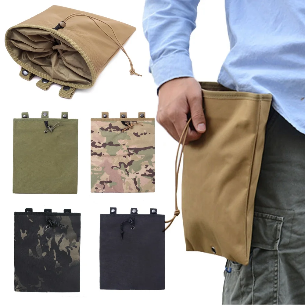 Large Molle Magazine Dump Drop Pouch EDC Recovery Waist Bag Outdoor Hunting Accessories Bags Mag Holder Pouches