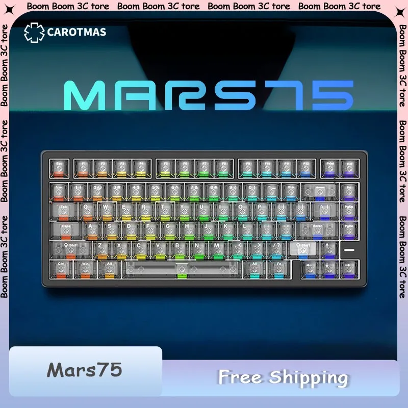 

IROK Carotmas MARS75 Magnetic Switch Mechanical Keyboard 8000Hz RT0.001mm Hall-Effect Switch Keyboard Gaming Keyboards