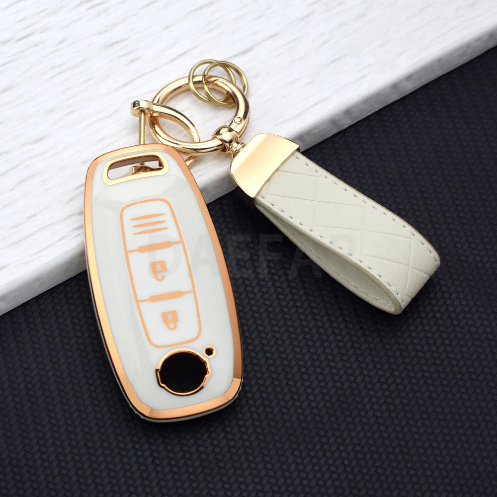 3 Buttons TPU Remote Key Case Cover Shell Fob Holder for Nissan X-trail T33 Qashqai J12 Teana Altima Ariya 2022 2023 Keychain