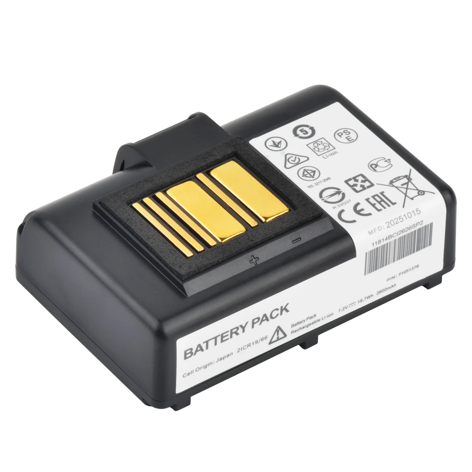 

2600mAh Mobile Printer Battery For Zebra QLN320 QLN220 QLN220HC QLN320HC Portable Printer Battery