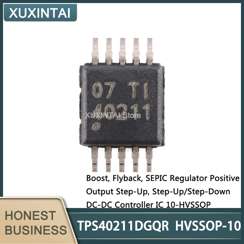 5Pcs/Lot  New Original   TPS40211DGQR  TPS40211  Step-Up/Step-Down DC-DC Controller IC 10-HVSSOP