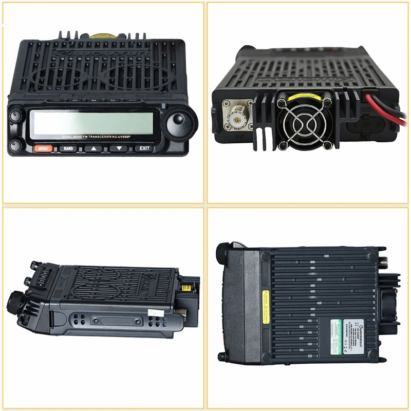 الأصلي WouXun KG-UV980P سيارة موبايل ثنائي النطاق راديو VHF/UHF 144-148/430-440Mhz 999CH QT/DQT راديو السيارة المحمول