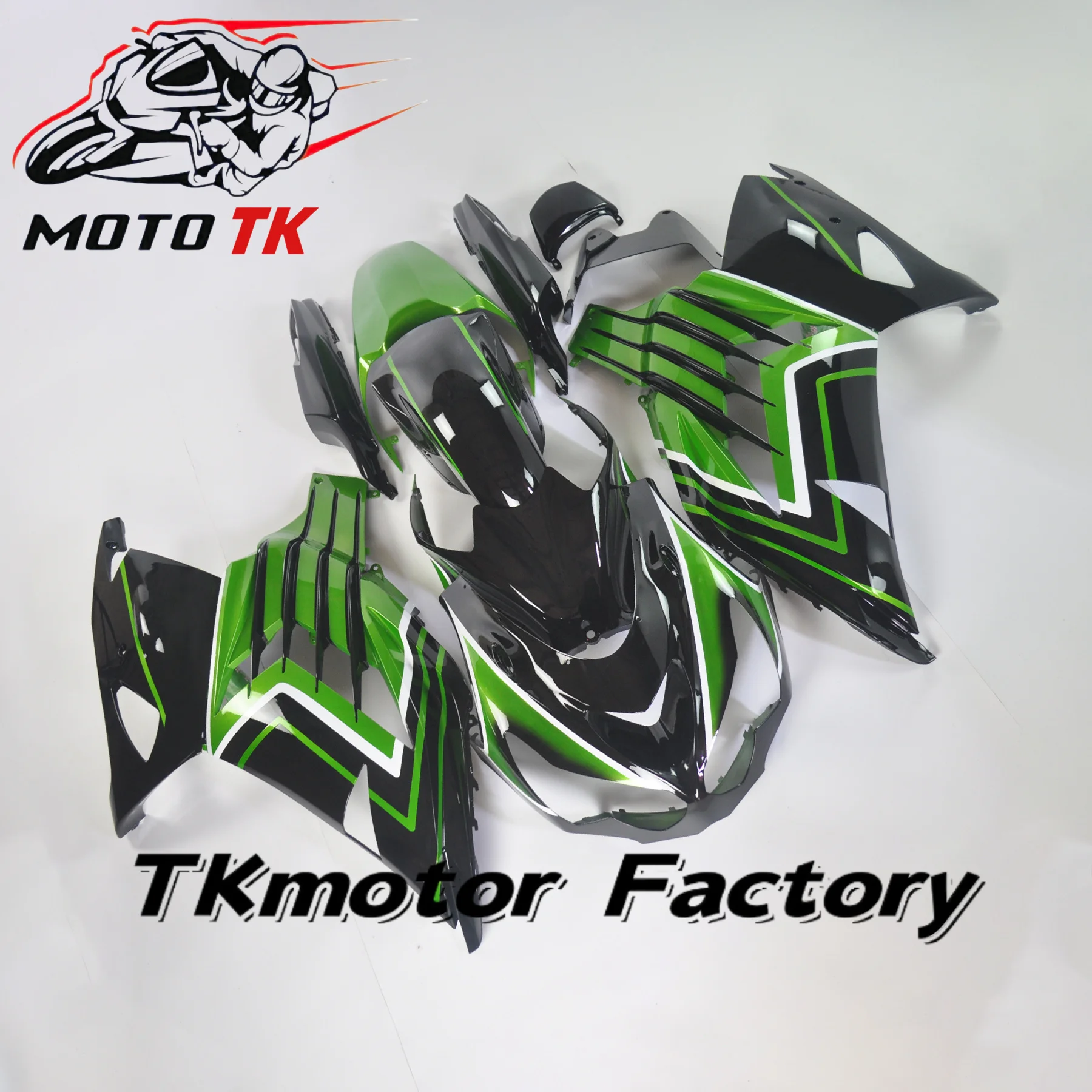 

ZXMT Motorcycle Panel Cowling Bodywork Body Fender Full Fairing Kit For Kawasaki ZX-14R ZX14R 12 13 14 15 Candy Green