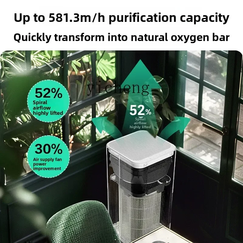 C12 Air Purifier Household Formaldehyde Removal Smoking Smoke Removal Pet Odor Dust Negative Ion Small Purifier - view 3