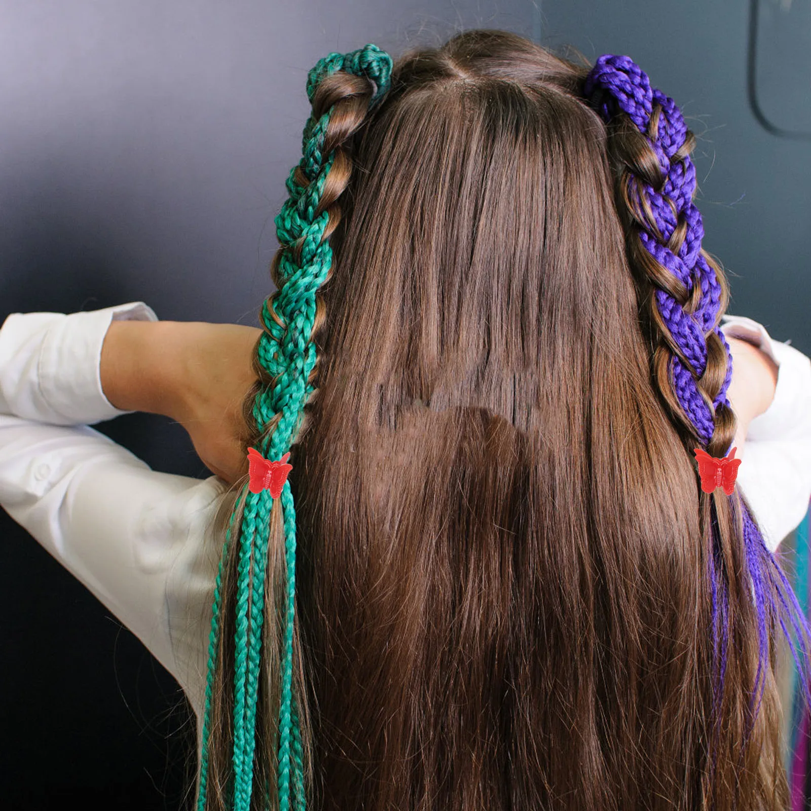 100 قطعة مقاطع صغيرة الفك مقاطع الشعر مختلط الألوان دبابيس الشعر للنساء حفلة الفصول الدراسية استخدام المشابك الشعر